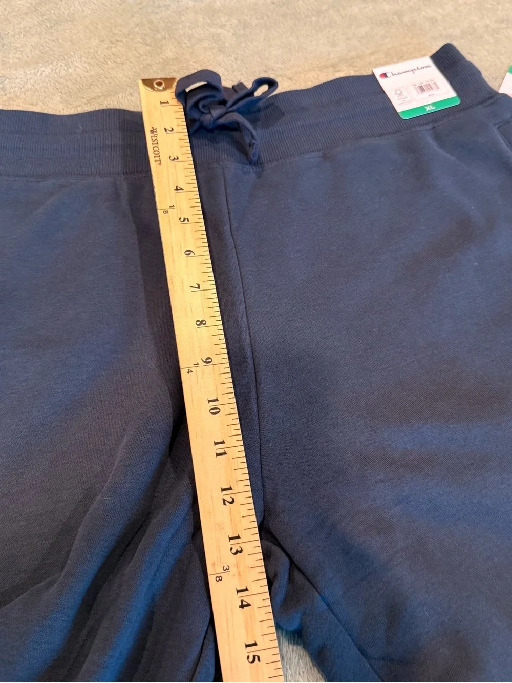 Champion Men’s Jogger Sweatpants Blue XL Drawstring Athletic Lounge Pants NWT